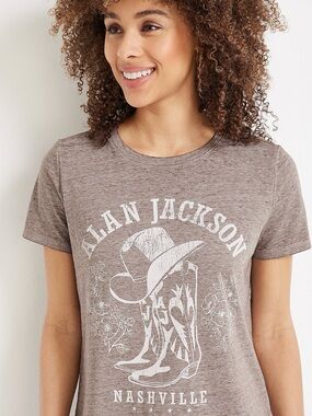 Allan Jackson Nashville Graphic Tee - Brown